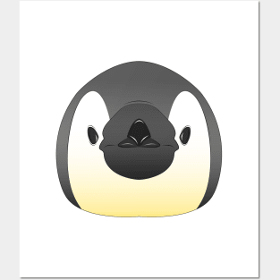 cute babby penguin face Posters and Art